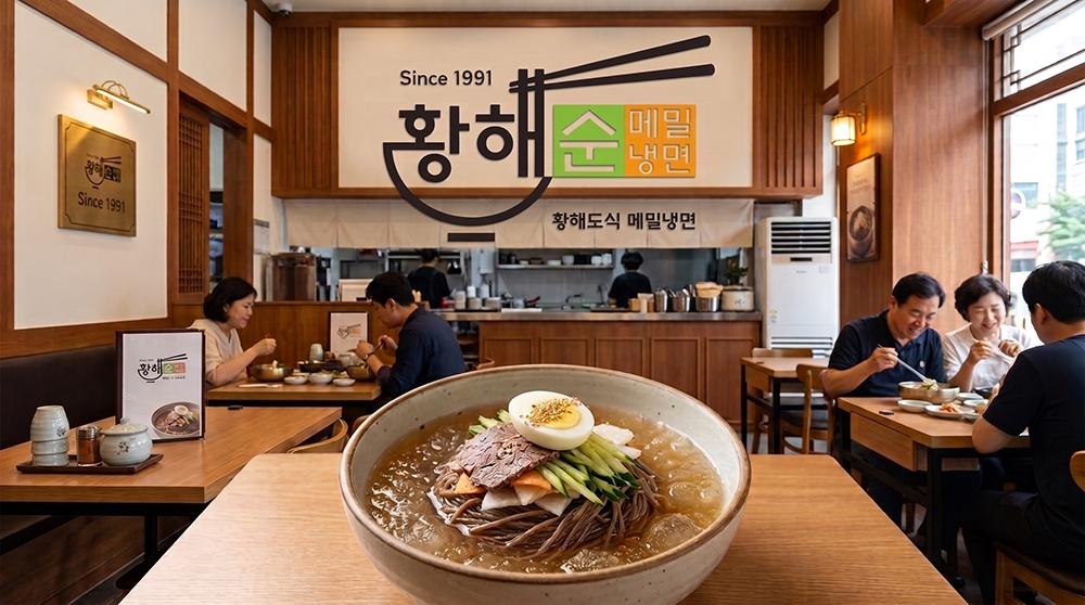 35년 전통 황해순메밀냉면 본점 전경